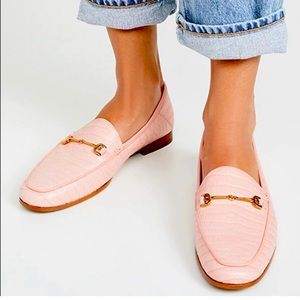 Sam Edelman Lior Loraine Bit Croc Pink Leather Loafer 6